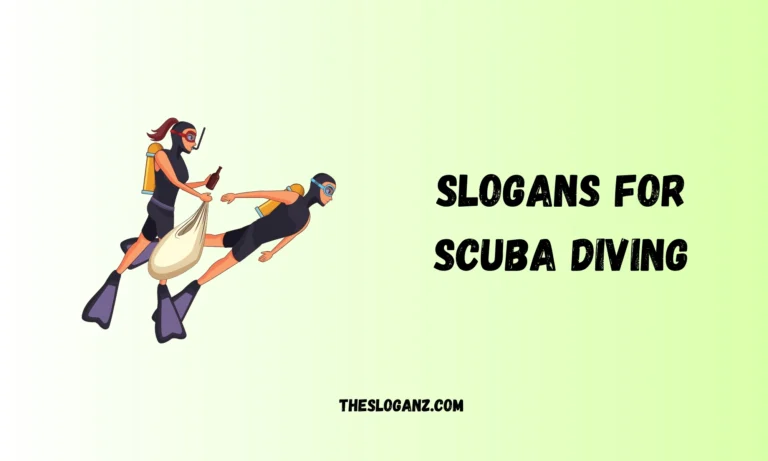 Slogans for Scuba Diving