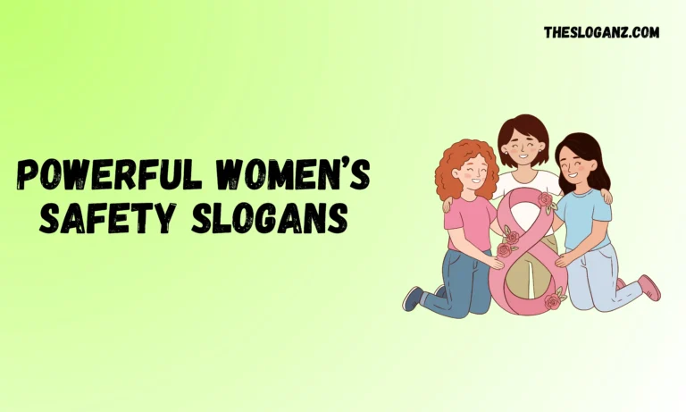 Powerful Women's Safety Slogans