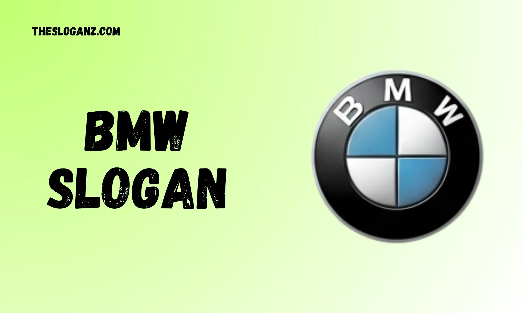 Bmw Slogan