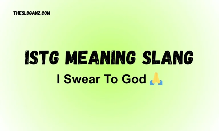 Istg Meaning Slang