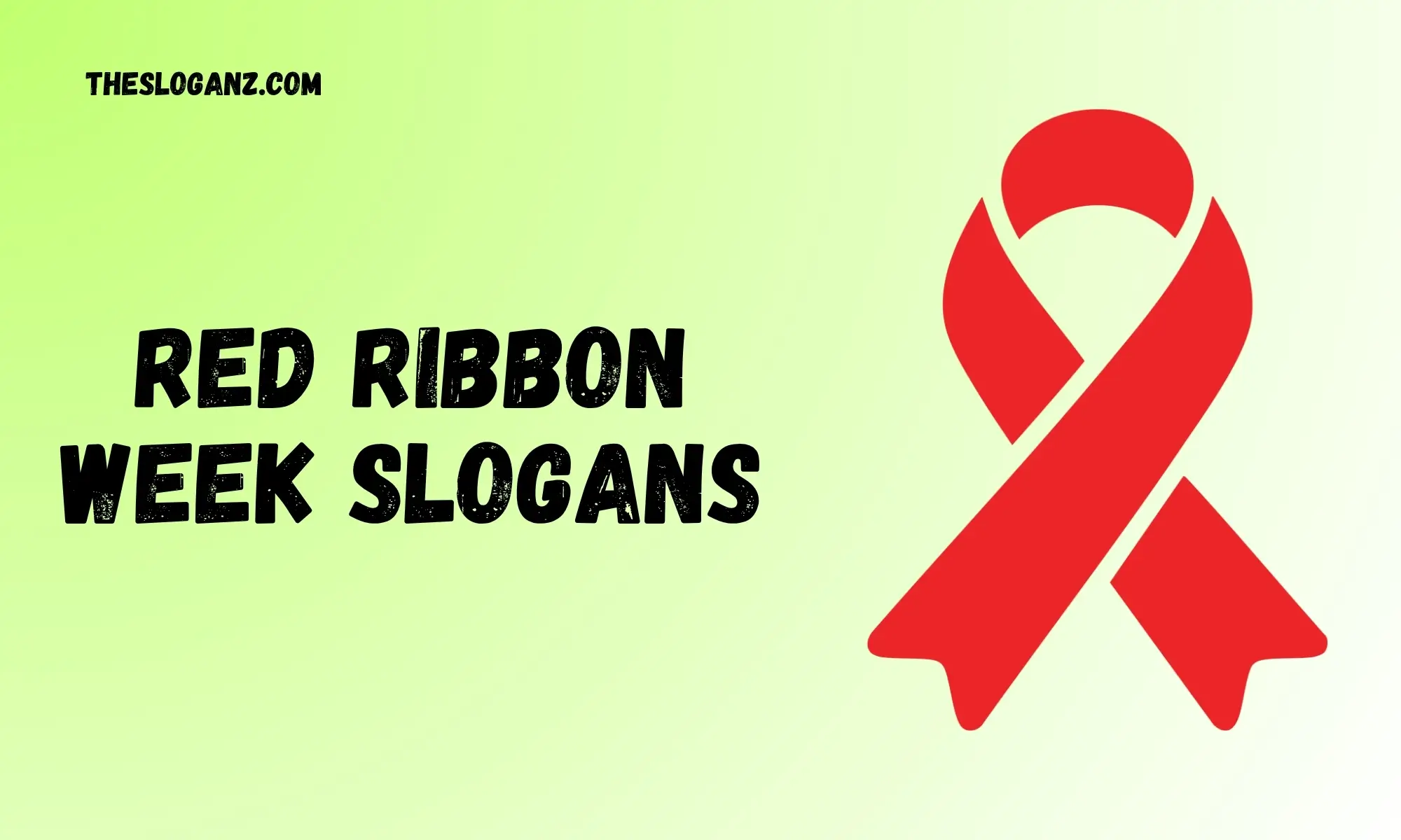 red ribbon week slogans