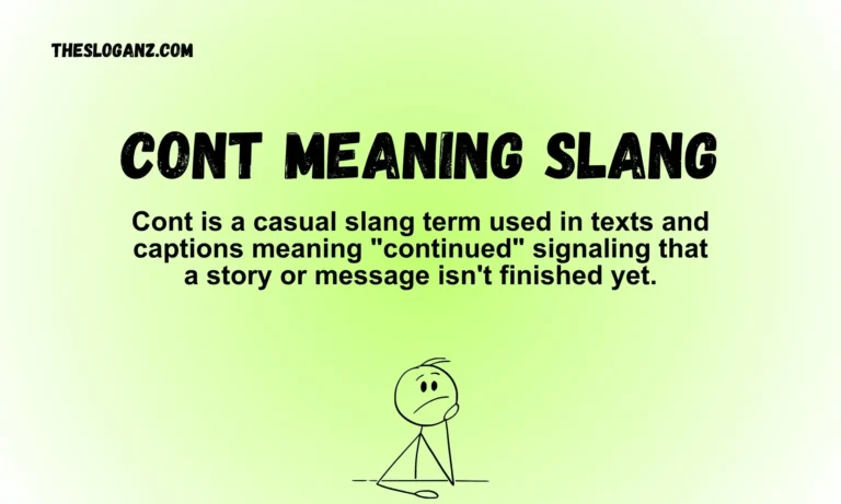 cont meaning slang