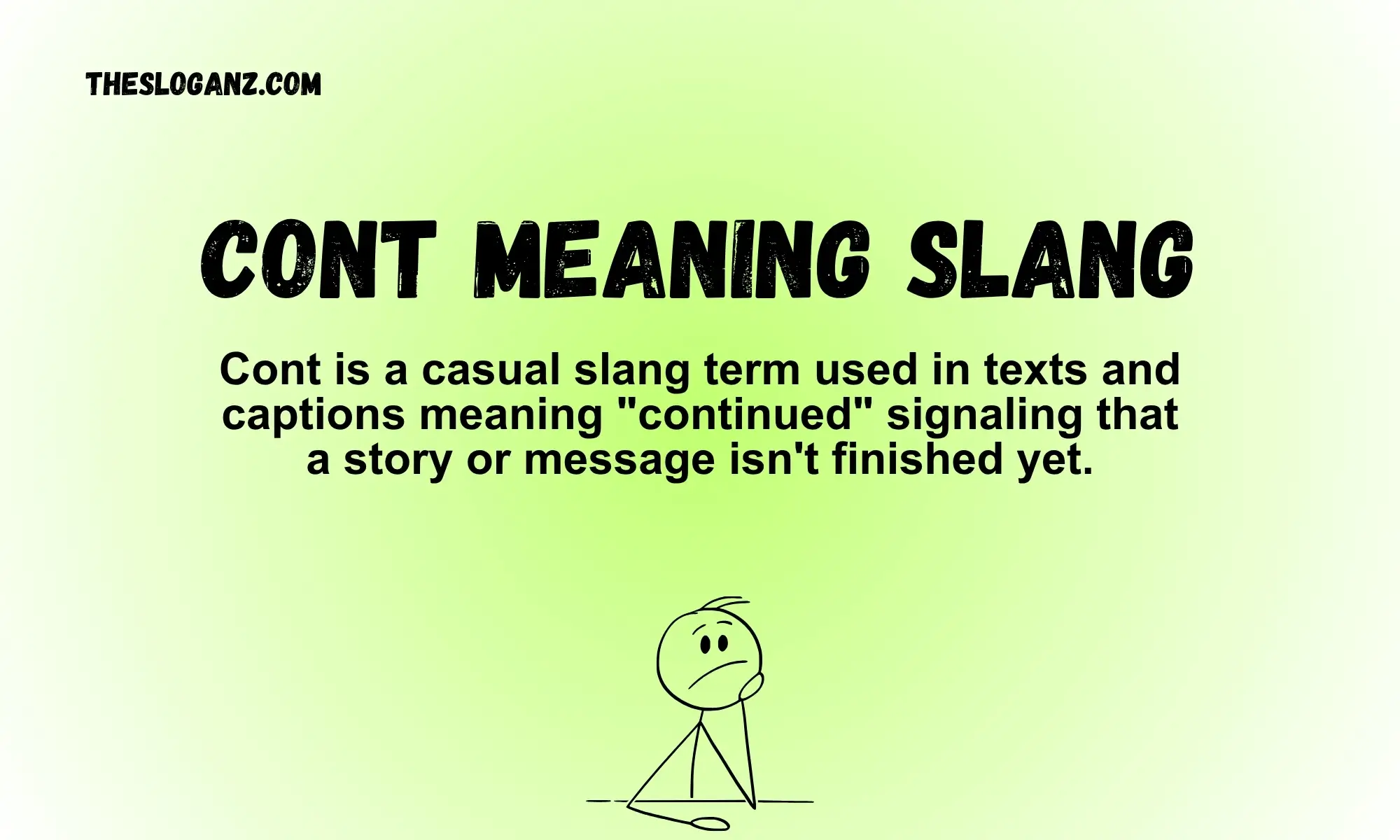 cont meaning slang