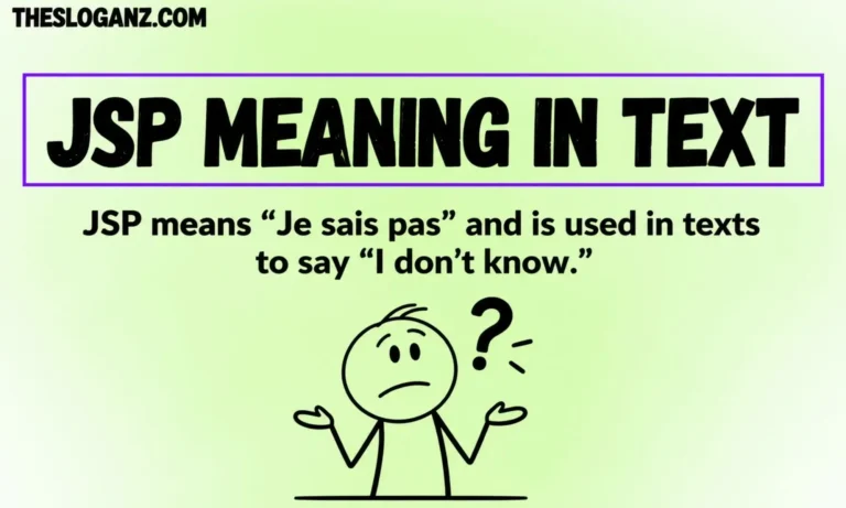 JSP Meaning in Text