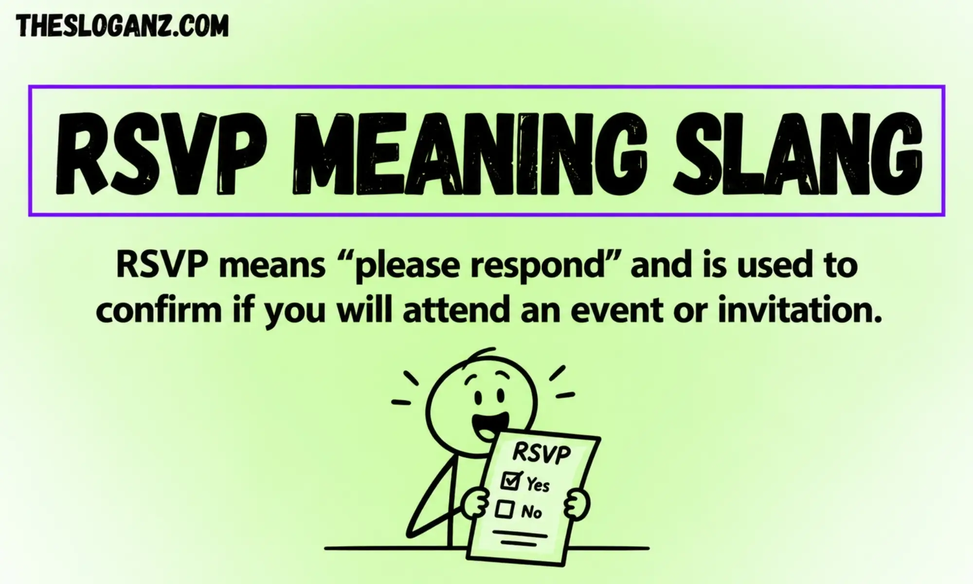 RSVP Meaning