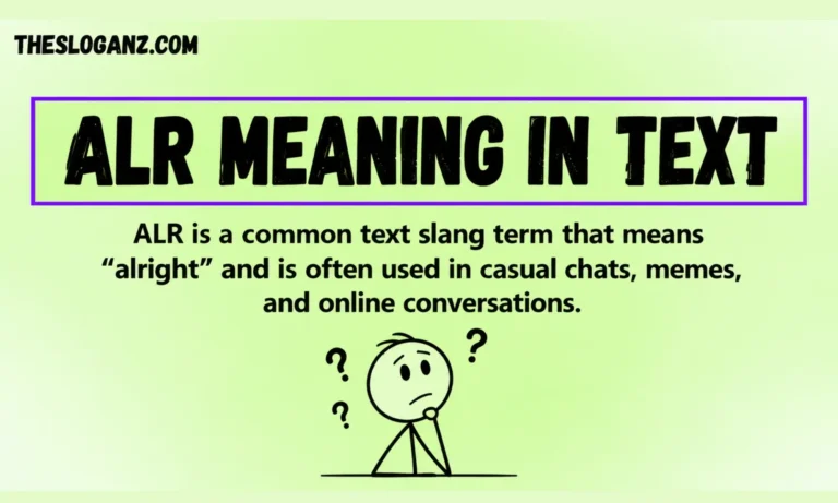 ALR Meaning In Text