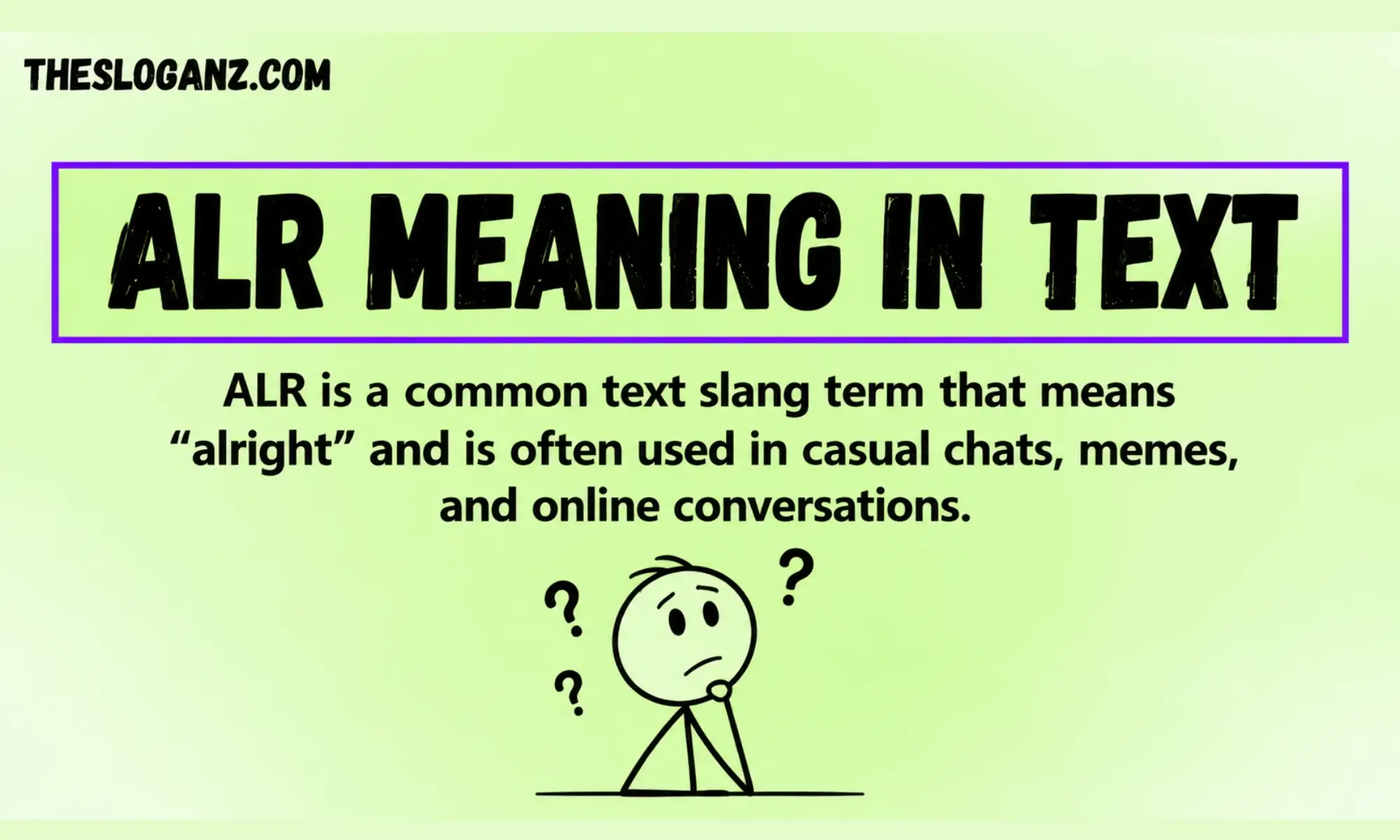 ALR Meaning In Text