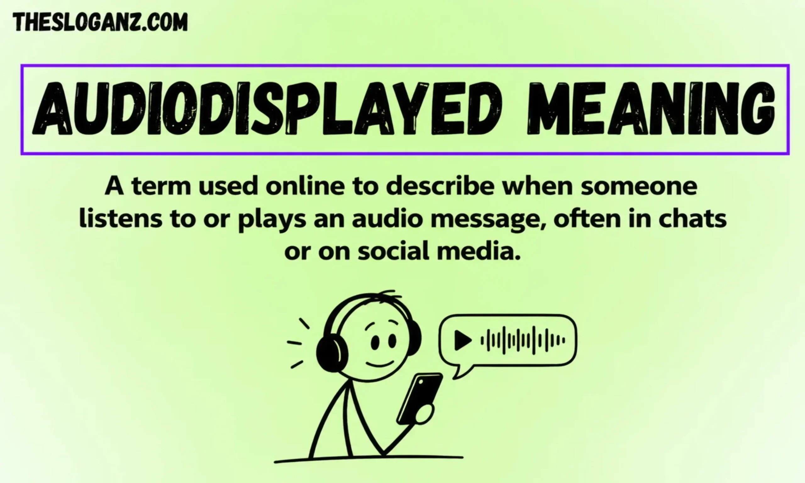 audiodisplayed meaning