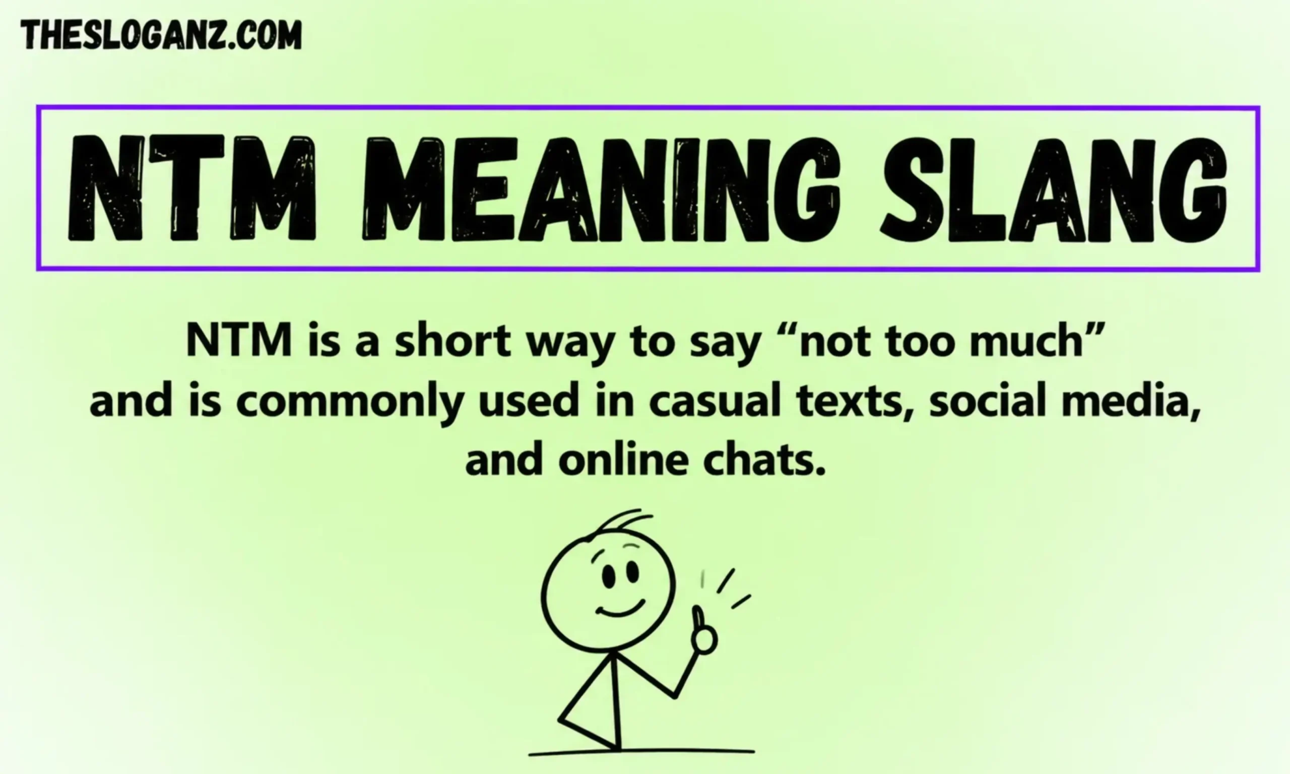 ntm meaning slang